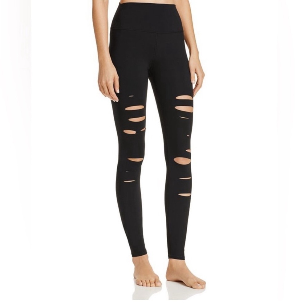 Alo Yoga Slit Leggings – Black – Size S